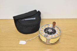 A Pfluger President 2090 fly reel in original soft case (never fished)