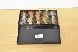 Approximately 180 hand tied winged quills Olives , Duns ,and Cinnamons