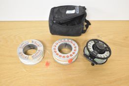 A Grey's GRXi #7/8 Fly reel with 2 spare spools and line in original soft case