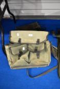 3 canvas fishing or shooting bags