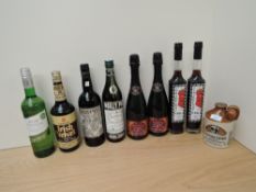 Eight bottles of Alcohol, Grahams Secco Branco White Port, no strength or capacity stated,