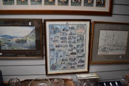 *Local interest - After William Heaton Cooper RA (1903-1995), a coloured print, 'Rydal Water',