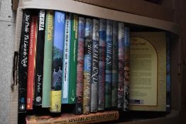 A carton of books relating to British geography including eight WA Poucher volumes from all around