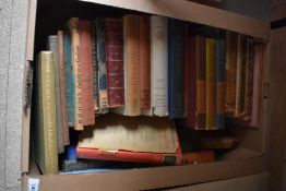 A carton of books of various genre including Left Hand, Right Hand-An Autobiography by Osbert