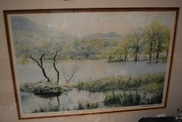 After Michael Revers (b.1947, American), a coloured print, 'Autumn Rydal', signed in pencil to the