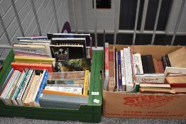 Two cartons of books of assorted genre including Lake District interest, flora and forna and