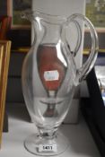 A Dartington Crystal large Claret jug.