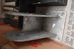 A galvanised steel main mast bracket, 33cm tall