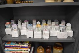 A selection of 18 1990s Brookes & Bentley porcelain spice houses