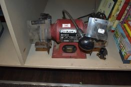 A Rexon bench grinder.
