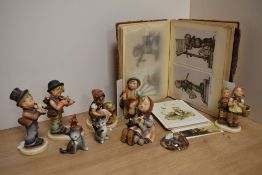 An interesting album of mainly Hummel postcards (90 approximately) c1950 onwards, sold alongside six