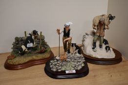 A Border Fine Arts figure group 'Winter Rescue' modelled by Anne Butler from the James Herriot