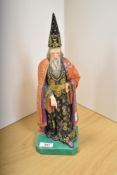 A mid to late 19th century Jacob Petit, Paris Porcelain figural flask with cover, formed as an