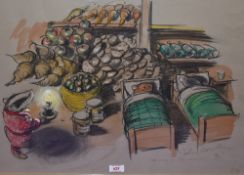 John Worsley (20th Century), mixed media, 'The Wind In The Willows', dated 1970, 6/11, framed and