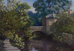*Local Interest - A.J. Mayhew (20th Century), pastel, 'Quiet Corner, Cartmel', signed to the lower