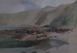 Jane Taylor RWS RBA (20th Century, British), watercolour, 'Osmington Mill', signed to the lower