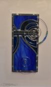 Sharon Baldry (b.1960, British), contemporary glass art, Two stained glass arrangements, signed to