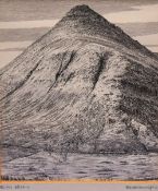 Alfred Wainwright MBE (1907-1991), pen and ink, 'Beinn Dorain', a landmark on the West Highland Way,