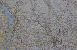 After Herman Moll (1654-1732), A Map of Cumberland, with illustrations, framed, mounted, and under