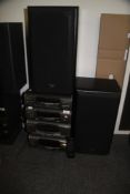 A Technics Stacking System SL EH500 with speakers