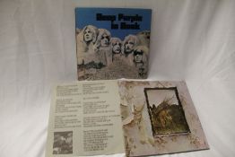 An later Atlantic label press of Led Zeppelin green and orange label K 50008 with a copy of Deep