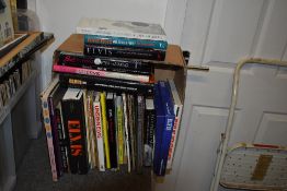 A large box of Elvis interest Books