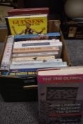 Sport. Athletics. A small carton. Modern hardbacks and softbacks. VG copies. (17)