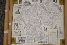 A map of the county of Westmorland 'As it was on the 31st of March in the year of our Lord 1974'.