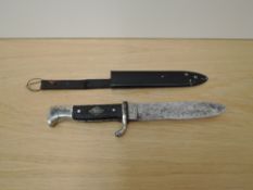 A German Boy Scout dagger, by C. Jul Herbertz of Solingen, based on the Third Reich Hitler Youth