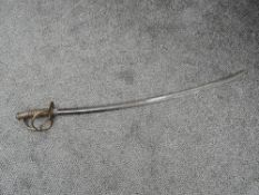 A possible British Light Cavalry Troopers Sword, 1821 pattern, blade length 88cm, overall length