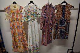 Four 1960s girls dresses.