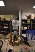 Two copper coaching horns and an early 20th Century brass car horn