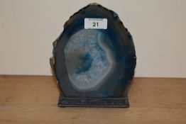 A natural Agate slice.