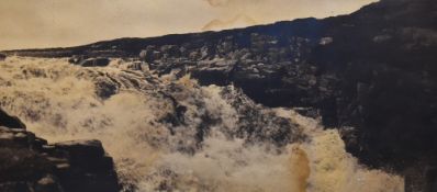 19th/20th Century, photographic print, 'The River Tees Entering The Cauldron Snout', North Pennines,