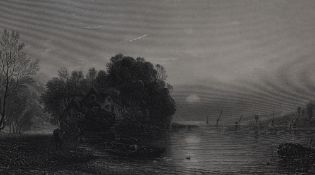 An assorted collection of coloured and monochrome prints after etchings and paintings, to include