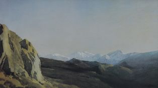 *Local Interest - After William Heaton Cooper (1903-1995, British), coloured print, 'Evening Above