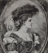 After Leon Abry (1857-1905, Belgian), prints after paintings/etchings, An assorted collection of