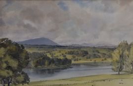*Local Interest - David Harrison (20th Century, British), watercolour, 'Summer Reflections,