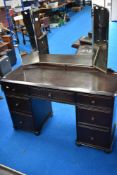 A vintage Priory or dark dressing table