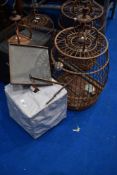 A selection of Oriental bird cages