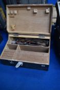 A vintage tool chest and contents