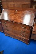 A Georgian mahogany bureau
