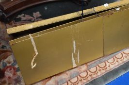 A set of vintage metal camping shelves