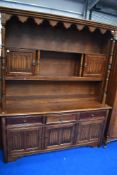 A traditonal oak dresser in the Priory style