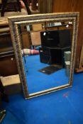 A vintage gilt frame wall mirror, approx. 106 x 75cm