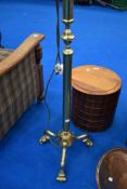 A brass standard lamp