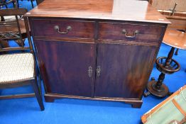 An early 20th Century mahogany Regency style side cabinet