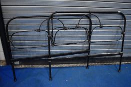 A reproduction metal bed frame , width 120cm (4ft)