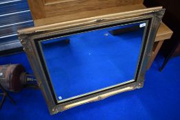 A gilt frame wall mirror, approx. 75 x 66cm