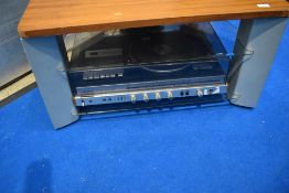 A vintage Sony stereo and TV cabinet